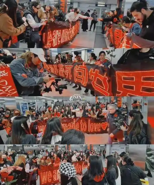 肖战海外粉丝接机应援人手一朵玫瑰花铺满了全城的鲜花和爱意