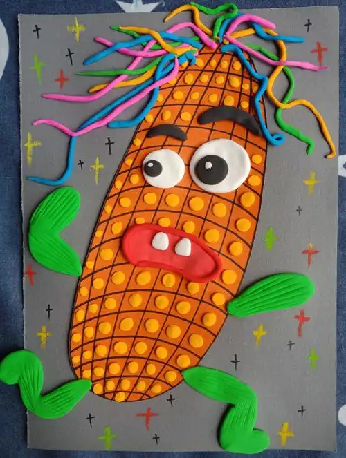 其它 创意绘画——奔跑的玉米 写美篇艺索美术