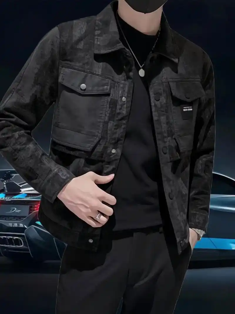 帅气皮衣即刻上线97.我的新款男款春秋夹克太帅气啦 - 抖音