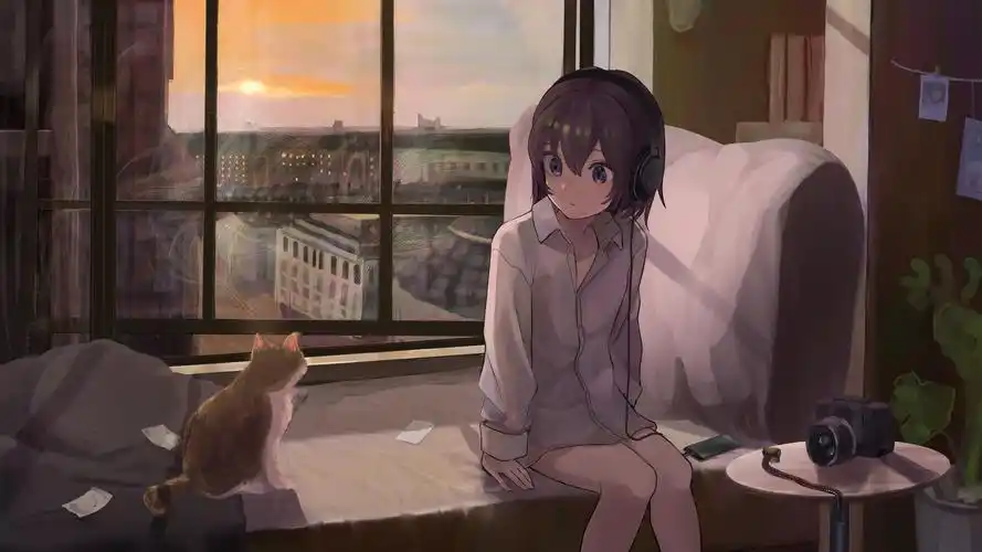 插画 唯美 少女壁纸【6】动漫壁纸图片_桌面壁纸图片_壁纸下载-元气