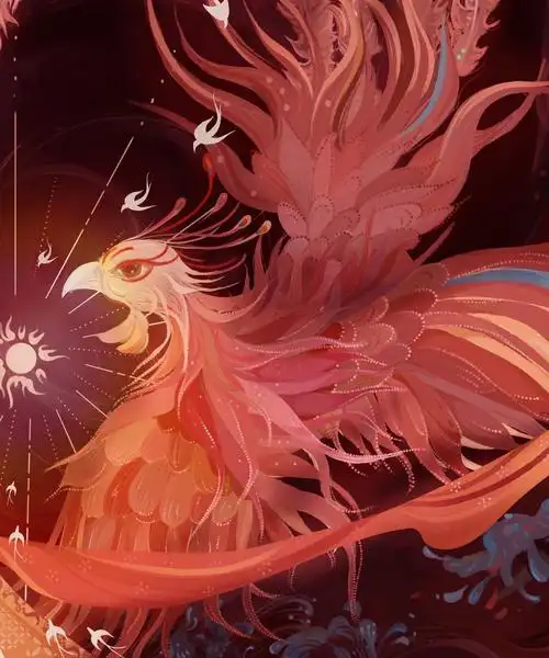 凤凰系列打卡中-古风插画场景插画原创作品-触站