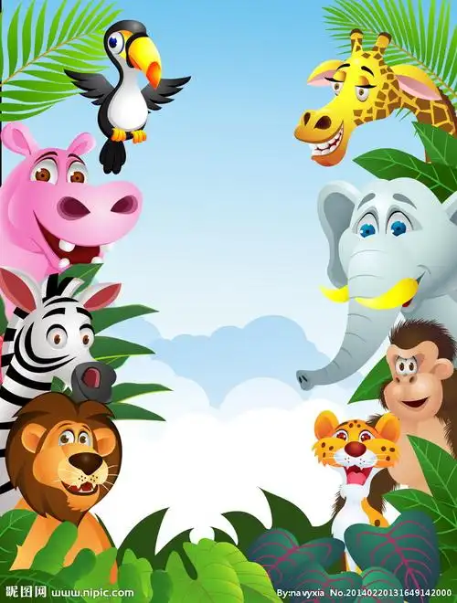 卡通动物矢量图__野生动物_生物世界_矢量图库_昵图网nipic.com