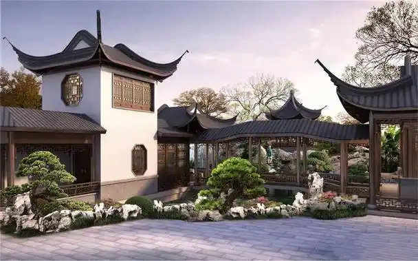 苏式园林与四合院建筑有着很大的不同.