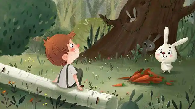 夏日小森林 - 儿童插画师-momo - 原创作品 - 视觉中国(shijueme)