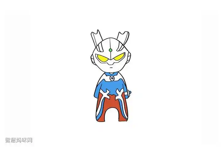 赛罗奥特曼怎么画