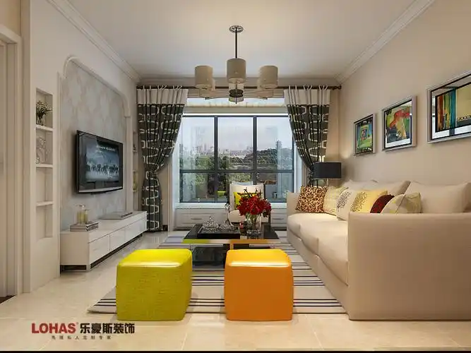 翠堤春晓93平两室装修效果图