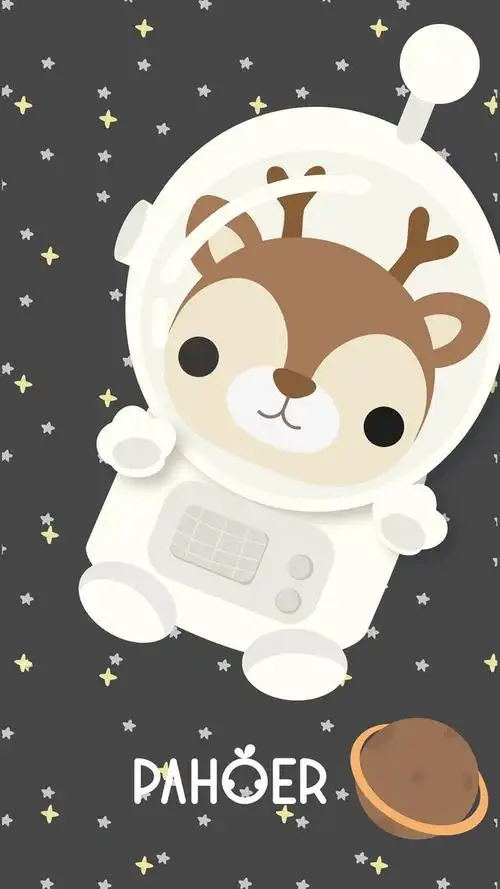 一组卡通手机壁纸,充满童趣的作品,萌萌的画风超可爱