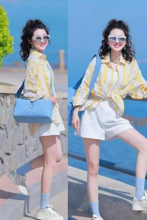 建议试试蓝色,浅黄,紫色,亮眼时髦_时尚_设计_女士