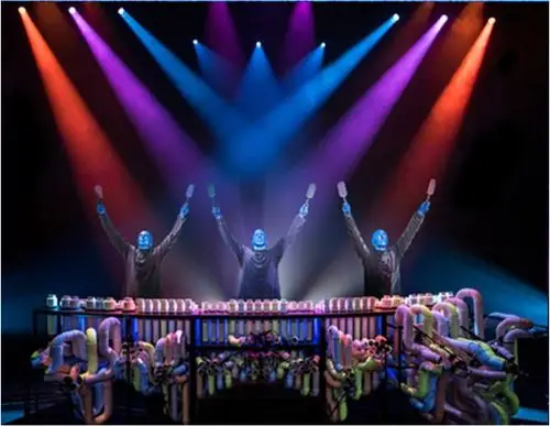 唯一让你不敢迟到的演出至今超过3500万人现场观看蓝人秀的演出