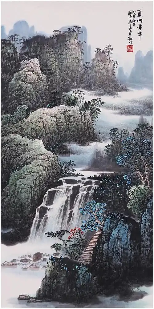张月岗【国家一级美术师】山水画作品