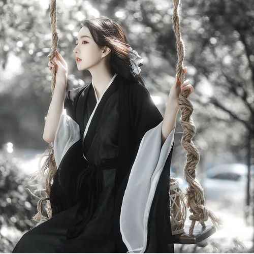 绮岑神明少女裙夏季汉服女夏古装侠女魏晋风直裾大袖衫交领古风襦裙夏