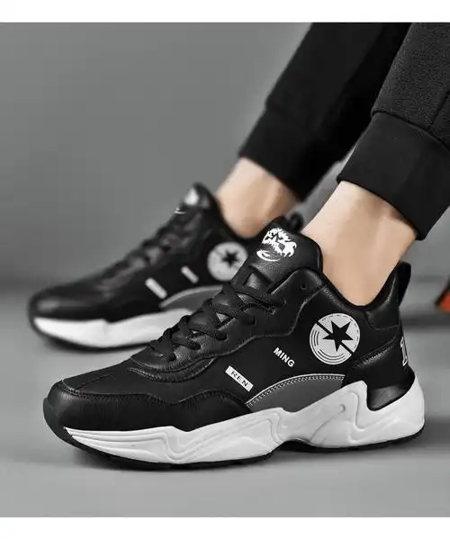 鞋子男2022新款春季百搭网面透气潮流男鞋情侣同款超大码休闲运动休闲