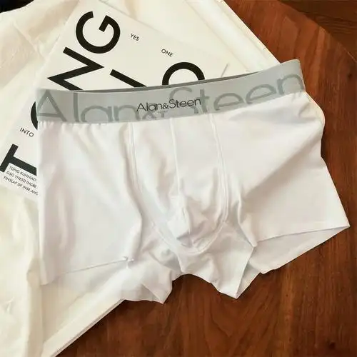 男平角裤衩男士棉质超薄透气白色内裤男生短裤内裤青年中腰四角裤