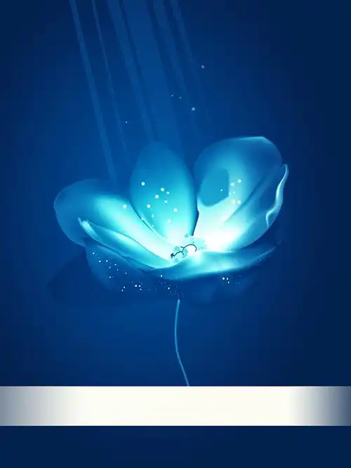 蓝色海报背景素材图片免费下载_觅元素