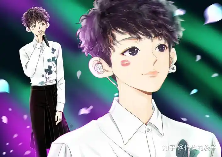 有哪些朋友有王源的卡通图片