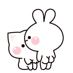 毛毛猫与图图兔微信表情