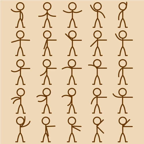 火柴人简笔画动作火柴人简笔画动作可爱