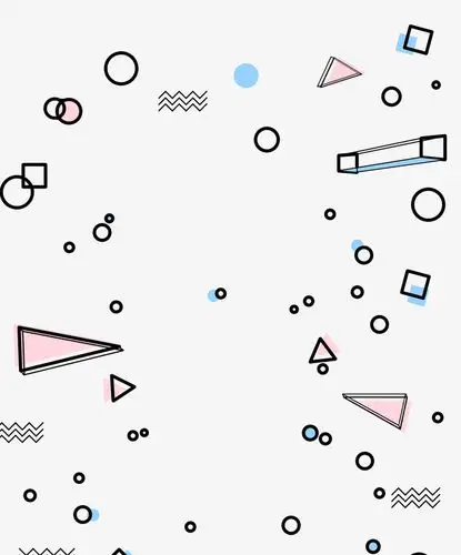 简约装饰小清新几何元素免抠素材免费下载_觅元素51yuansu.com