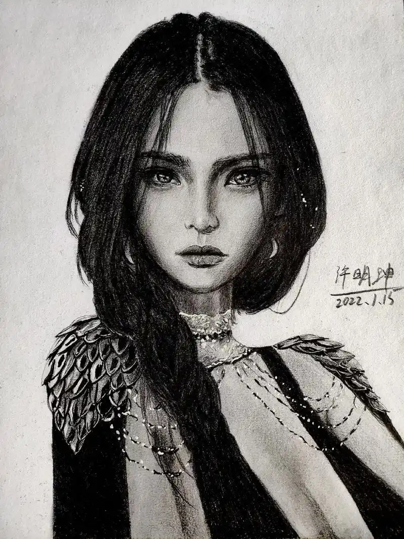 地球作品展.画不多但每张都是感情#绘画 #素描 #二次元 # - 抖音