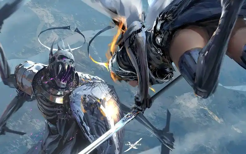 画师wlop手绘动漫鬼刀电脑壁纸