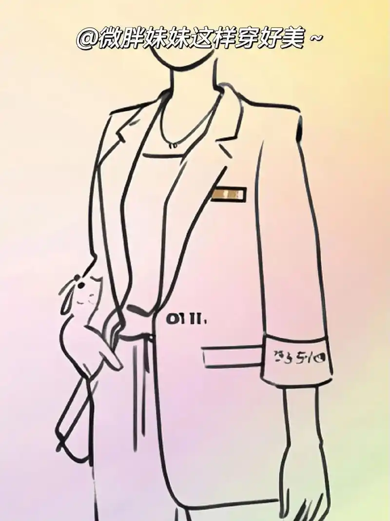 七分袖的版型,简洁大方还利落干练90!