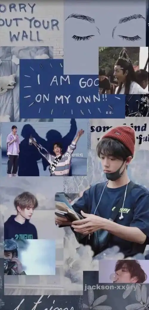 王一博肖战壁纸:我爱着一颗寂寞的星星,但他愿意为我发光