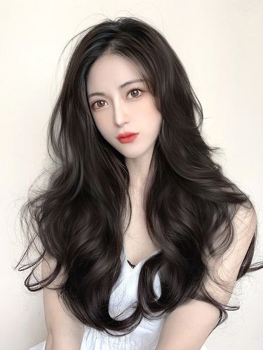 女士假发真头发发套全真长卷发自然u型长发中长款头发贴片大波浪