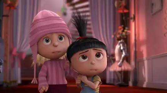 神偷奶爸小女孩伊迪丝简笔画