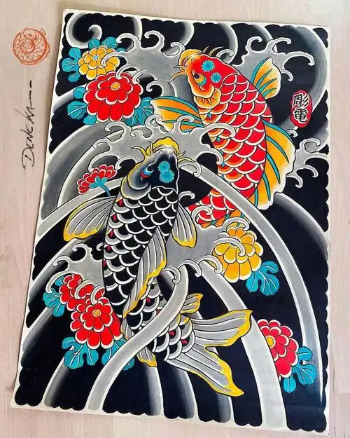 湛江纹身刺青|素花纹身|肩膀|锁骨纹身图案手稿|素材我的纹身分享