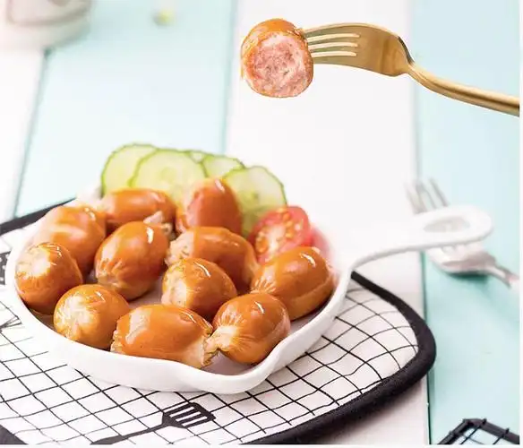 芝士波波肠1kg约80粒/袋菲帕思波波肠烟熏味香肠芝士脆皮肠仔【图片