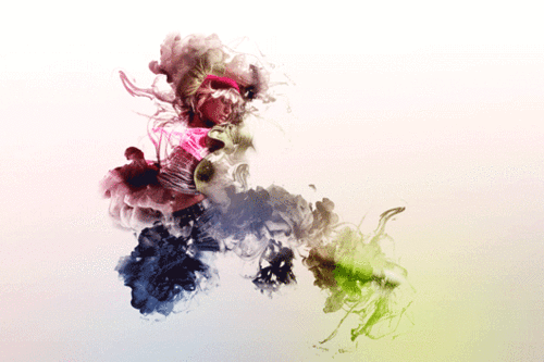 这个ps水墨gif特效动作送你_动态效果