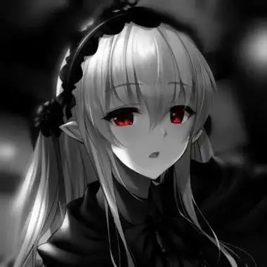 念七红瞳动漫女生头像