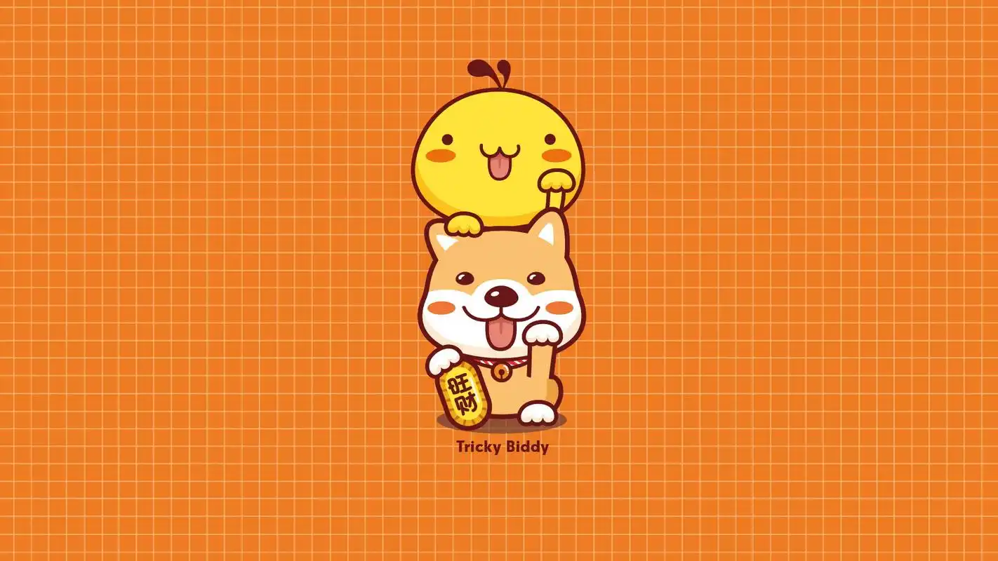 油爆叽丁新年创意可爱卡通图片桌面壁纸