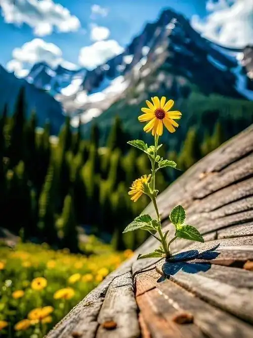 生活中总会有各种各样的挑战和困难,但是只要我们像小花朵一样,坚韧不