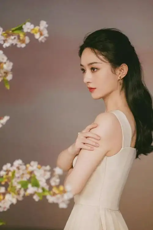 赵丽颖高马尾西装造型大片