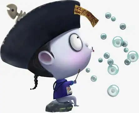 手绘可爱卡通小僵尸