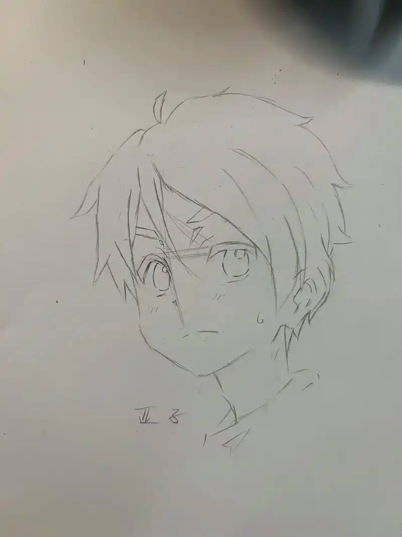 简单易懂男头过程.#二次元 #手绘 #动漫 #简笔画 - 抖音