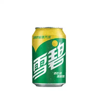 可口可乐出品雪碧330ml*24罐柠檬味汽水 罐装清爽雪碧饮料