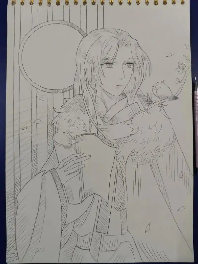 动漫古风男#动漫手绘 #铅笔画#画画 - 抖音