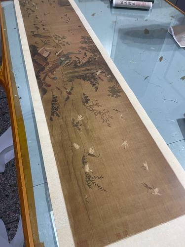 五代徐熙百鸟朝凤图 古代名家鸟兽工笔国画临摹学习复制品