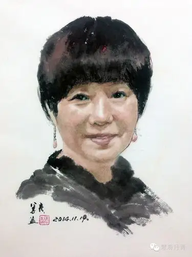 丹青百家姜彦人物肖像画