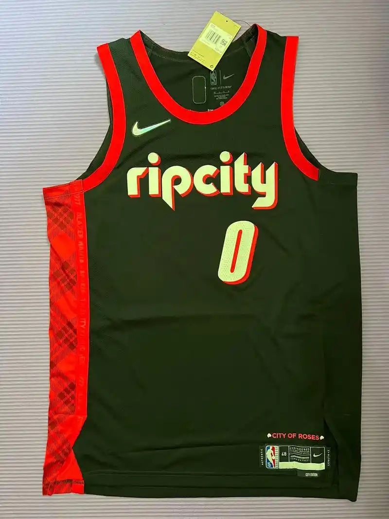 利拉德75周年au球员版球衣.利拉德75周年城市版au球衣  - 抖音