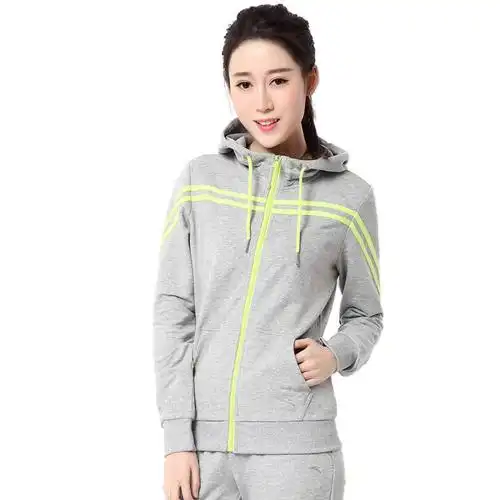 安踏女装运动服外套2015连帽运动外套休闲针织上衣96517709 -1灰 m