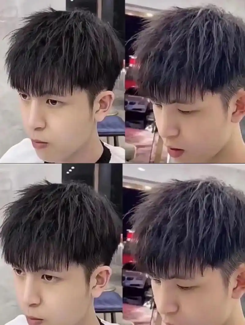 摩根碎盖|烫型不烫卷的发型男士发型设计找09成都凯泽 072022男生