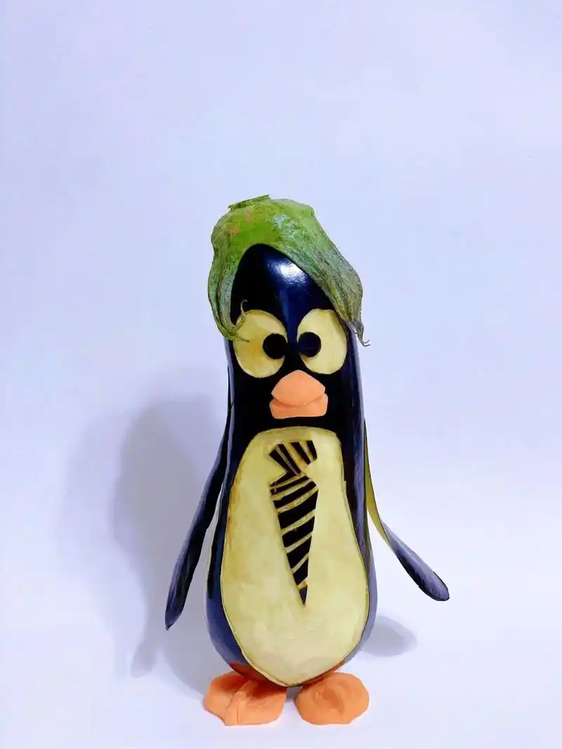 一年级手工作业 蔬菜拼盘愤怒的企鹅 做着做着竟然根本停不下来,觉得