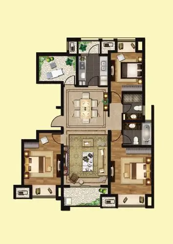 高层i户型139平米