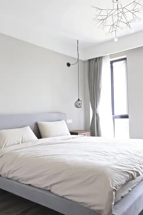 130平北欧简约家卧室布置图