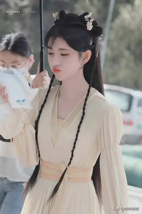 67鞠婧祎剧照像七仙女,服道化造型仙气满满十分养眼_颖气_花戎_感觉