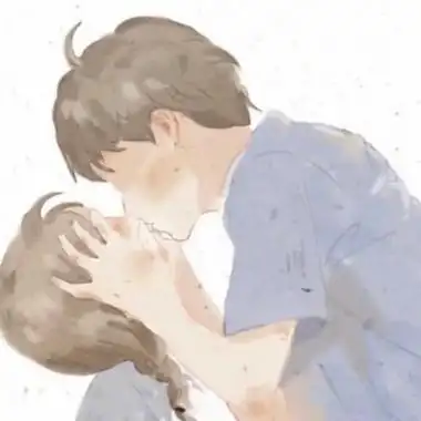 动漫恩爱甜蜜情侣头像有亲嘴的