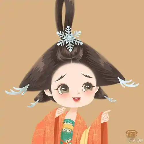 q版汉服靓女头像一整个被可爱住了